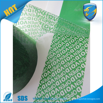 Tamper evident VOIDOPEN custom self adhesive tape